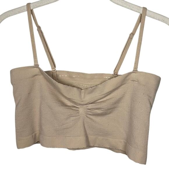 Anthropologie Nude Removable Strap Bandeau Bra Women's L/XL - Picture 1 of 5